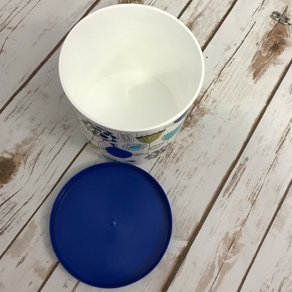 Cottonelle Toilet Paper Holder Canister Blue Green Jonathon Adler Kimberly Clark - Picture 6 of 8